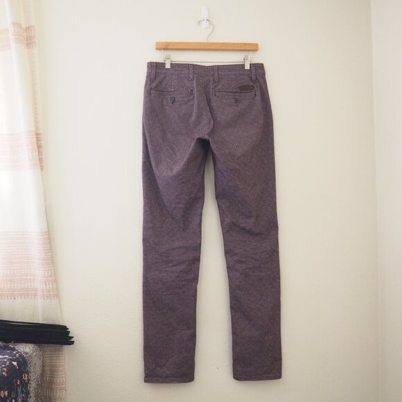 AG Adriano Goldschmied The Marshall Slim Chino Kleven Plum Pants sz 30R - Picture 8 of 10